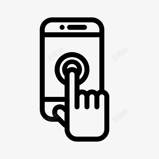智能手机屏幕上的指纹手势手图标svg_新图网 https://ixintu.com 手 手势 智能手机上的手势 智能手机屏幕上的指纹 触摸屏