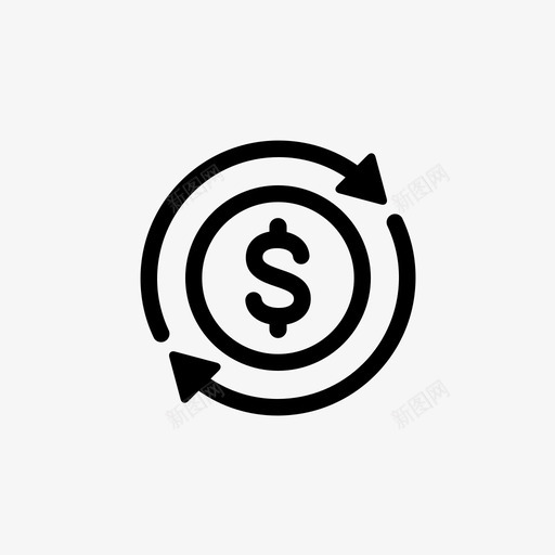 箭硬币兑换图标svg_新图网 https://ixintu.com 兑换 硬币 箭 货币 金融
