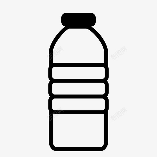瓶子饮料塑料瓶图标svg_新图网 https://ixintu.com 塑料瓶 水 瓶子 饮料