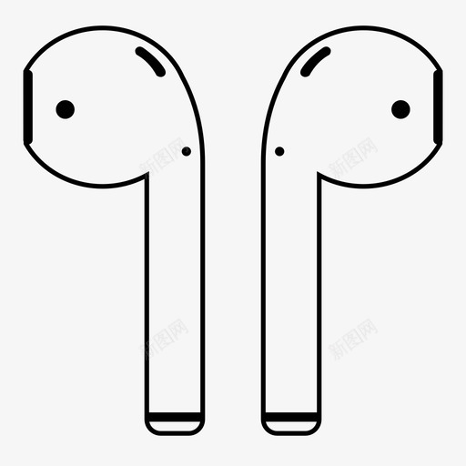 airpods苹果音乐图标svg_新图网 https://ixintu.com airpods spotify 播客 苹果 设备 音乐