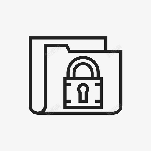 机密项目隐私政策安全文件图标svg_新图网 https://ixintu.com 安全文件 机密项目 隐私政策