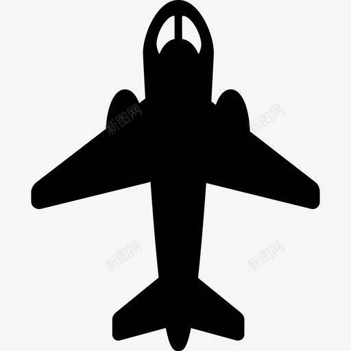 飞机中心视图运输机队图标svg_新图网 https://ixintu.com 机队 运输 飞机中心视图