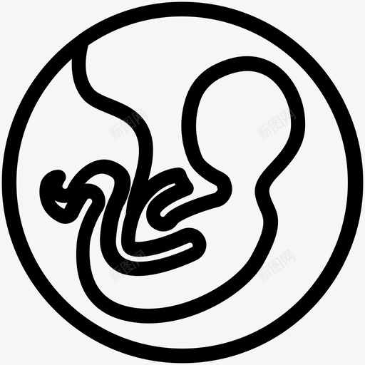怀孕婴儿胎儿图标svg_新图网 https://ixintu.com 婴儿 怀孕 胎儿