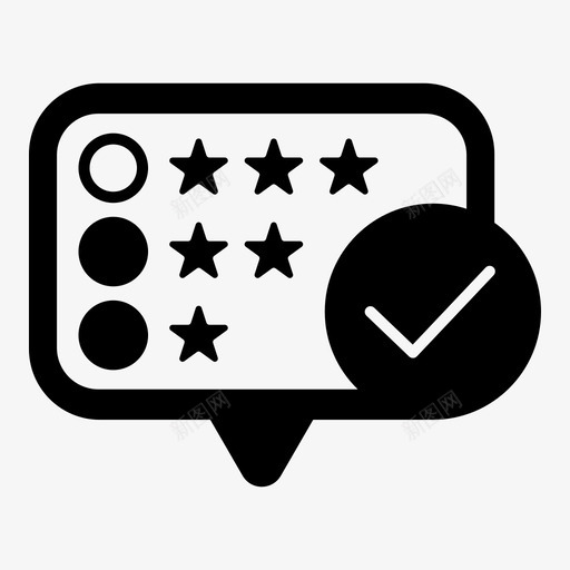 审查客户评估图标svg_新图网 https://ixintu.com 反馈 审查 客户 电子商务特快专递 评估 评级