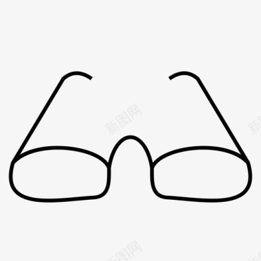 手绘钢圈眼镜钢圈眼镜眼镜图标图标