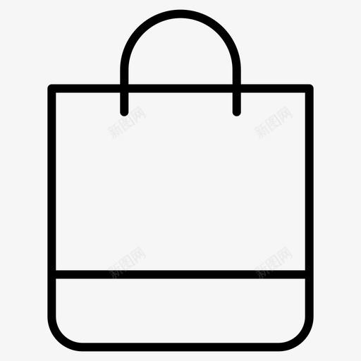 购物袋杂货店瘦图标svg_新图网 https://ixintu.com 杂货店瘦 购物袋