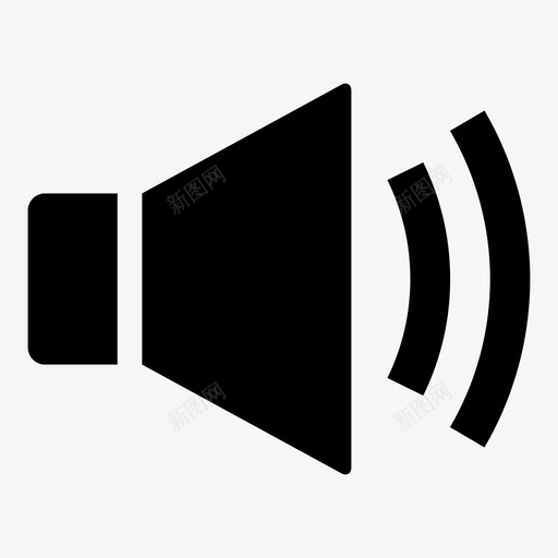 音量噪音社交图标svg_新图网 https://ixintu.com 噪音 声音 扬声器 社交 通信 音量