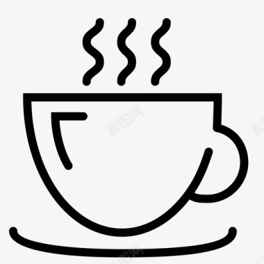 咖啡介质饮料杯子图标图标