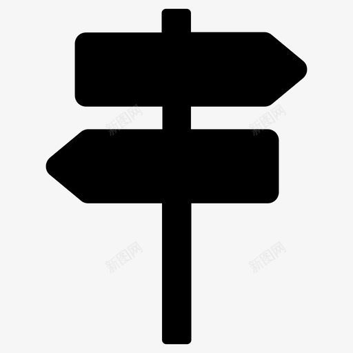 方向道路方向路标图标svg_新图网 https://ixintu.com 方向 路标 道路方向