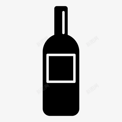 瓶子饮料液体图标svg_新图网 https://ixintu.com 液体 物品 瓶子 酒 饮料