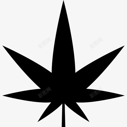 大麻叶大麻图标svg_新图网 https://ixintu.com 大麻 大麻叶