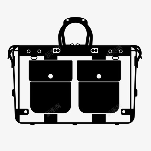 周末包随身携带行李包图标svg_新图网 https://ixintu.com 周末包 旅行 行李包 随身携带