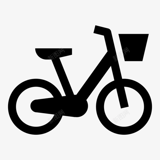 共享单车单车城市图标svg_新图网 https://ixintu.com 共享单车 单车 城市 智慧城市