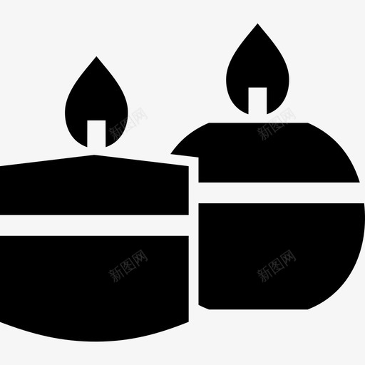 spa蜡烛芳香疗法放松图标svg_新图网 https://ixintu.com spa和健康 spa蜡烛 放松 芳香疗法