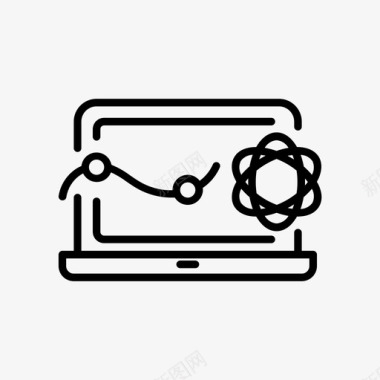 数据分析笔记本电脑后端大数据图标图标