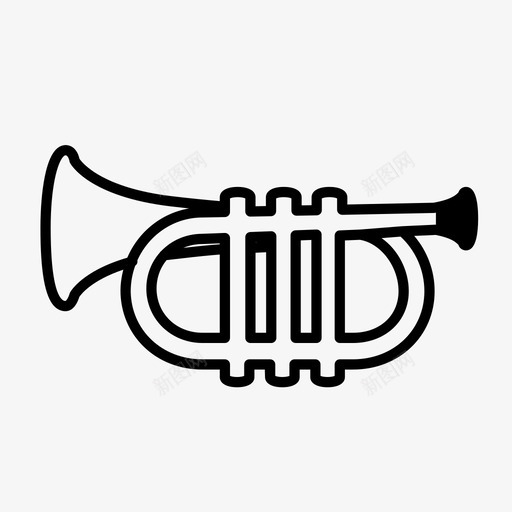 小号乐器音乐图标svg_新图网 https://ixintu.com 乐器 声音 小号 歌曲 管弦乐队 音乐