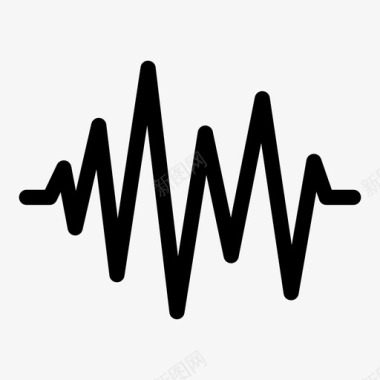 声波音频音频信号图标图标