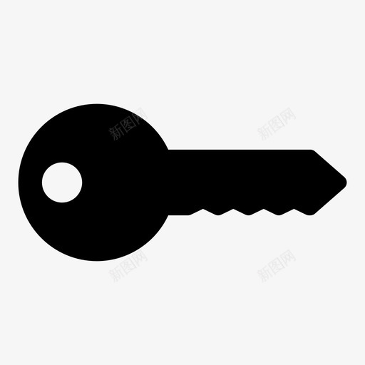 钥匙关闭锁定图标svg_新图网 https://ixintu.com 关闭 安全 打开 解锁 钥匙 锁定