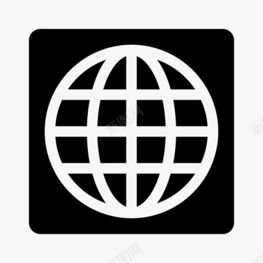 浏览器全球互联网图标图标