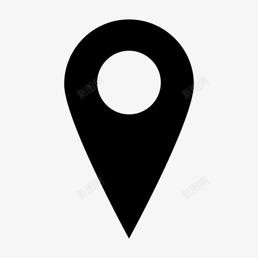 位置区域地图针图标svg_新图网 https://ixintu.com 位置 公共交通 区域 地图针 地点