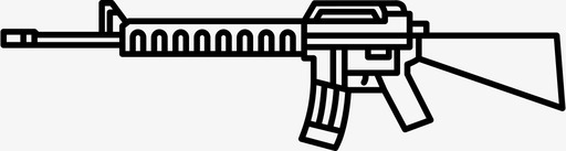 m16a4枪机枪图标图标