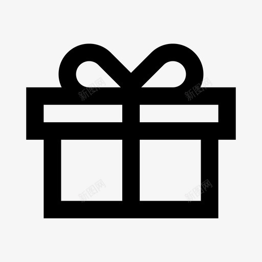 礼品b日盒子图标svg_新图网 https://ixintu.com b日 假日 假日2 圣诞节 盒子 礼品 礼物 行