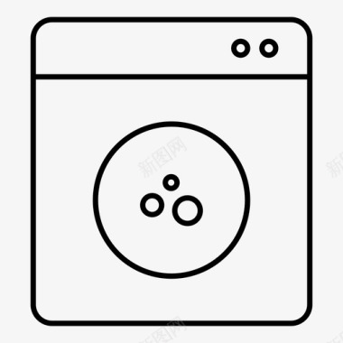 洗衣机洗衣房便利设施图标图标