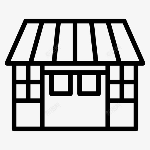 日本商店餐厅购物图标svg_新图网 https://ixintu.com 传统 商店 日本商店 日本轮廓 购物 餐厅