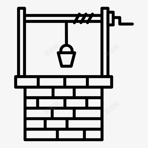 好吧水桶水图标svg_新图网 https://ixintu.com 好吧 水 水井 水桶