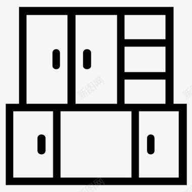家具橱柜家居家具图标图标