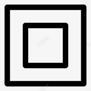 正方形长方体四边形图标图标