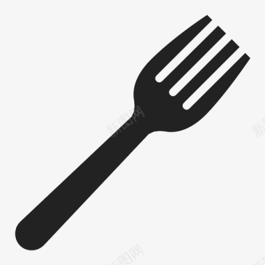 叉子食物餐具图标图标