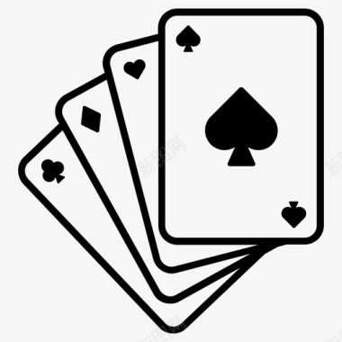 扑克牌赌场赌博图标图标