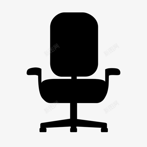 扶手椅办公室专业人士图标svg_新图网 https://ixintu.com 专业人士 办公室 工作 扶手椅