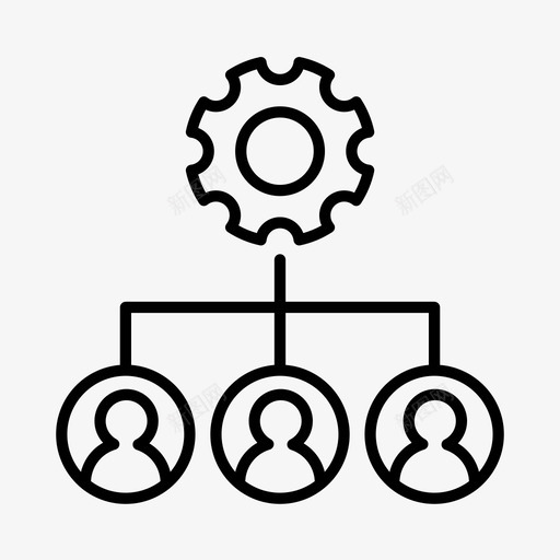 运营经理业务公司图标svg_新图网 https://ixintu.com 业务 人力资源 公司 团队领导 工作 运营经理