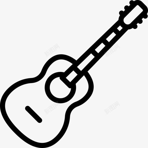 吉他原声吉他乐器图标svg_新图网 https://ixintu.com 乐器 原声吉他 吉他 音乐