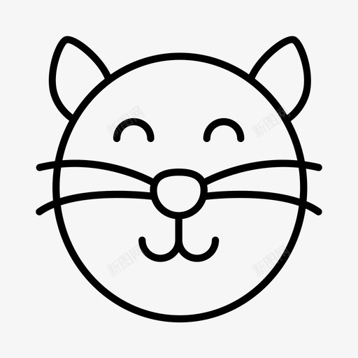 猫动物小猫图标svg_新图网 https://ixintu.com 动物 宠物 小猫 猫
