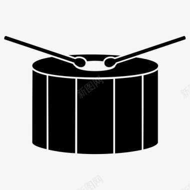 鼓水壶鼓手鼓图标图标