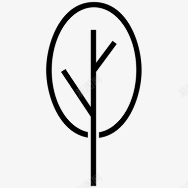 树自然植物图标图标