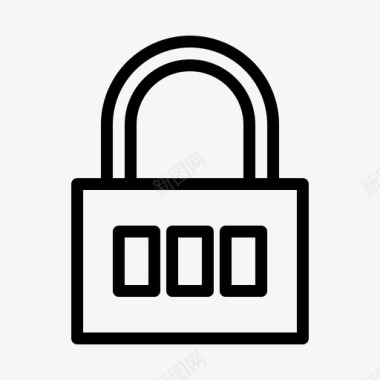 密码锁游戏保护图标图标