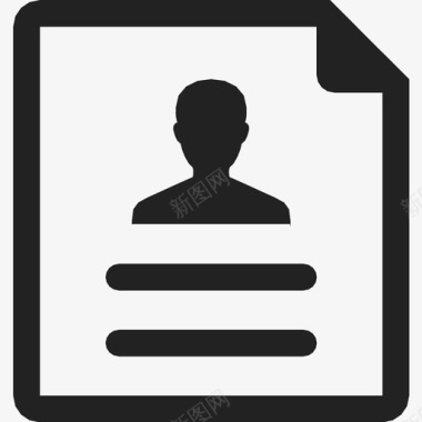 名片身份证个人资料图标图标