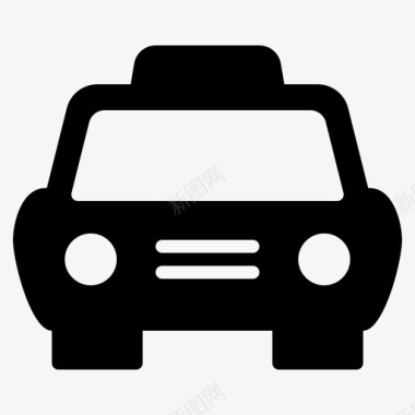 出租车汽车交通工具图标图标