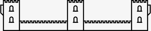 中世纪建筑古董城堡图标svg_新图网 https://ixintu.com 中世纪建筑 历史 古老 古董 城堡 建筑