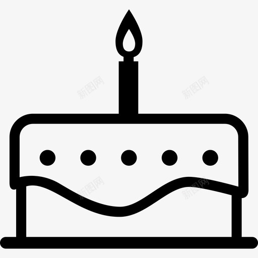 生日蛋糕周年纪念庆祝图标svg_新图网 https://ixintu.com 周年纪念 庆祝 排队 生日蛋糕 聚会