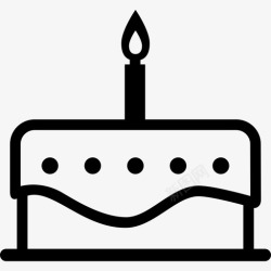 生日排队生日蛋糕周年纪念庆祝图标高清图片
