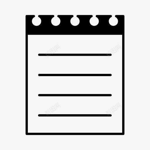纸文件纸条图标svg_新图网 https://ixintu.com 文件 纸 纸条