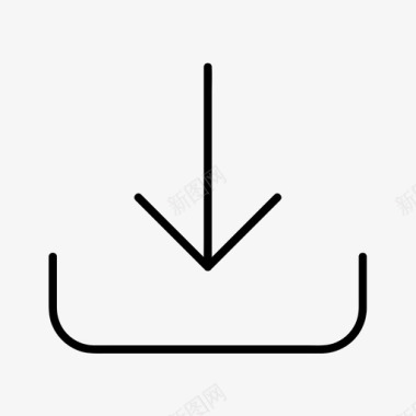 箭头导入图标图标
