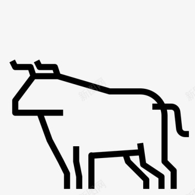 牛农场村庄图标图标
