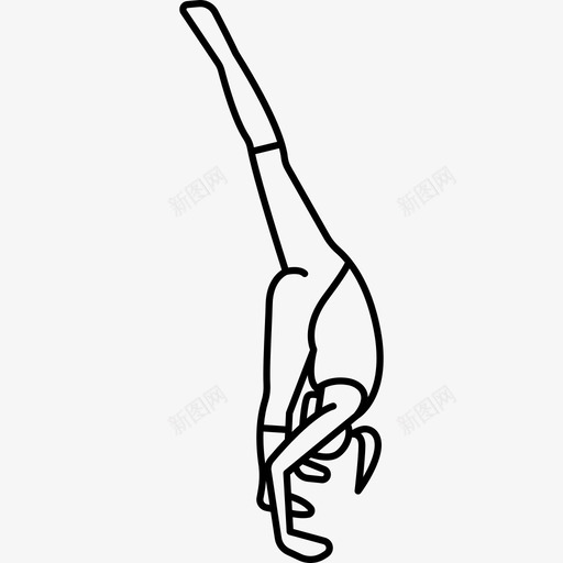 女人弯腰到脚伸展腿人瑜伽和普拉提图标svg_新图网 https://ixintu.com 人 女人弯腰到脚伸展腿 瑜伽和普拉提