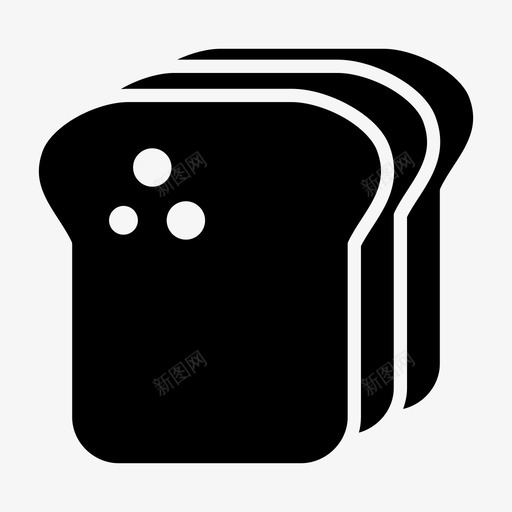 面包面包店早餐图标svg_新图网 https://ixintu.com 吃的 早餐 面包 面包店 食物